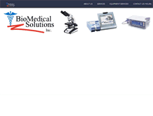 Tablet Screenshot of biomedicalsolutions.com